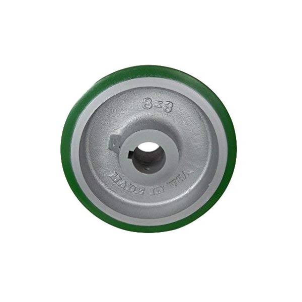 8"x3" Polyurethane ON Steel KEYED Drive Wheel, 1-1/4" BORE, 1,850